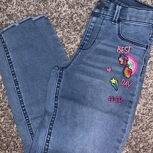 Girls embroidered wonder nation jeans size 10/12